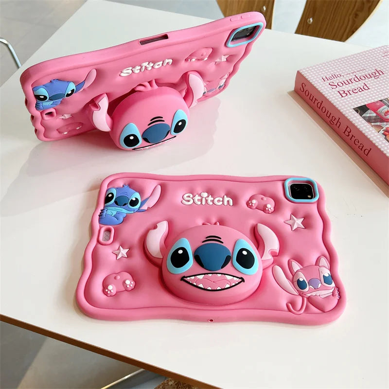 Stich 3D Cartoon Silikon - iPad 10,2/10,9 Zoll, stoßfest