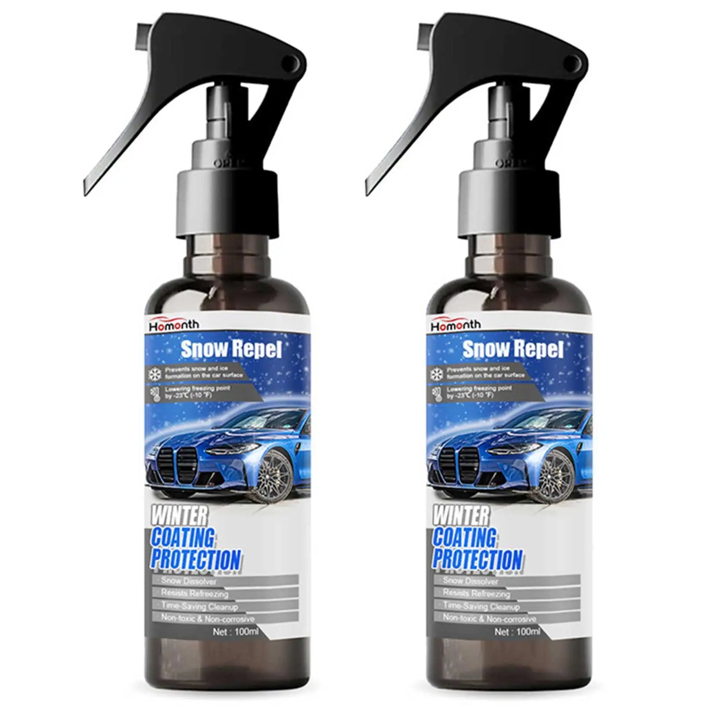 Frost-Away Defroster Spray Multifunctional Safe Ice Melting Agents Spray For Car Window