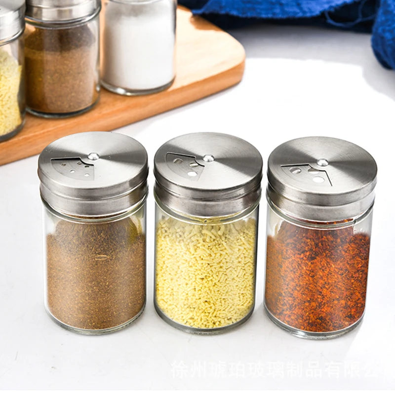 ACRDDK Seasoning Shaker Ecofreundlich - 90ml Glas Gewürzglas