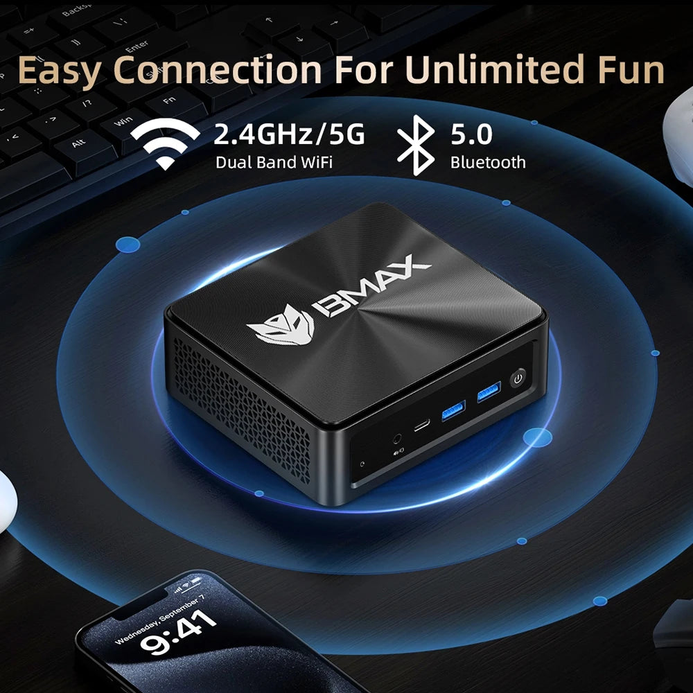 BMAX B5A PRO Ryzen 7 - 512GB NVMe, 16GB DDR4, Mini PC