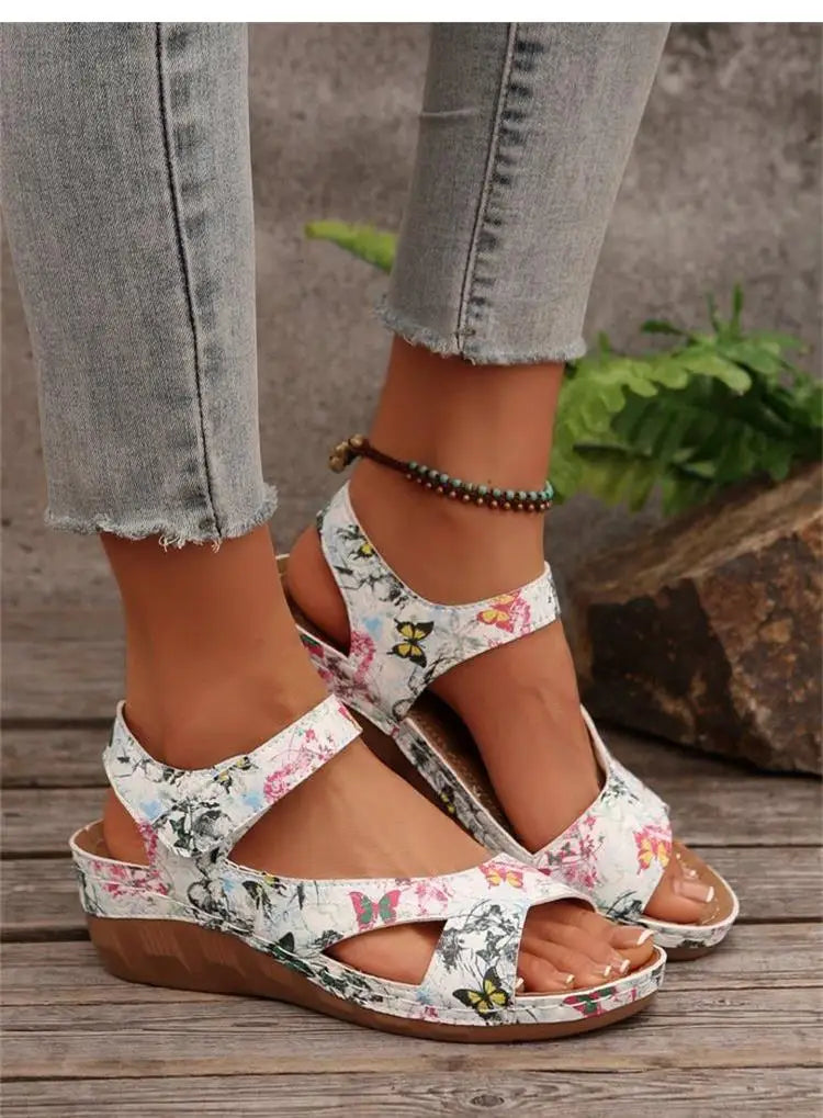 Summer Woman Sandals Shoes Open Toe Women Shoe Soft Shoes For Women Wedge Women's Shoes Breathable Footwear Women Sandal Female