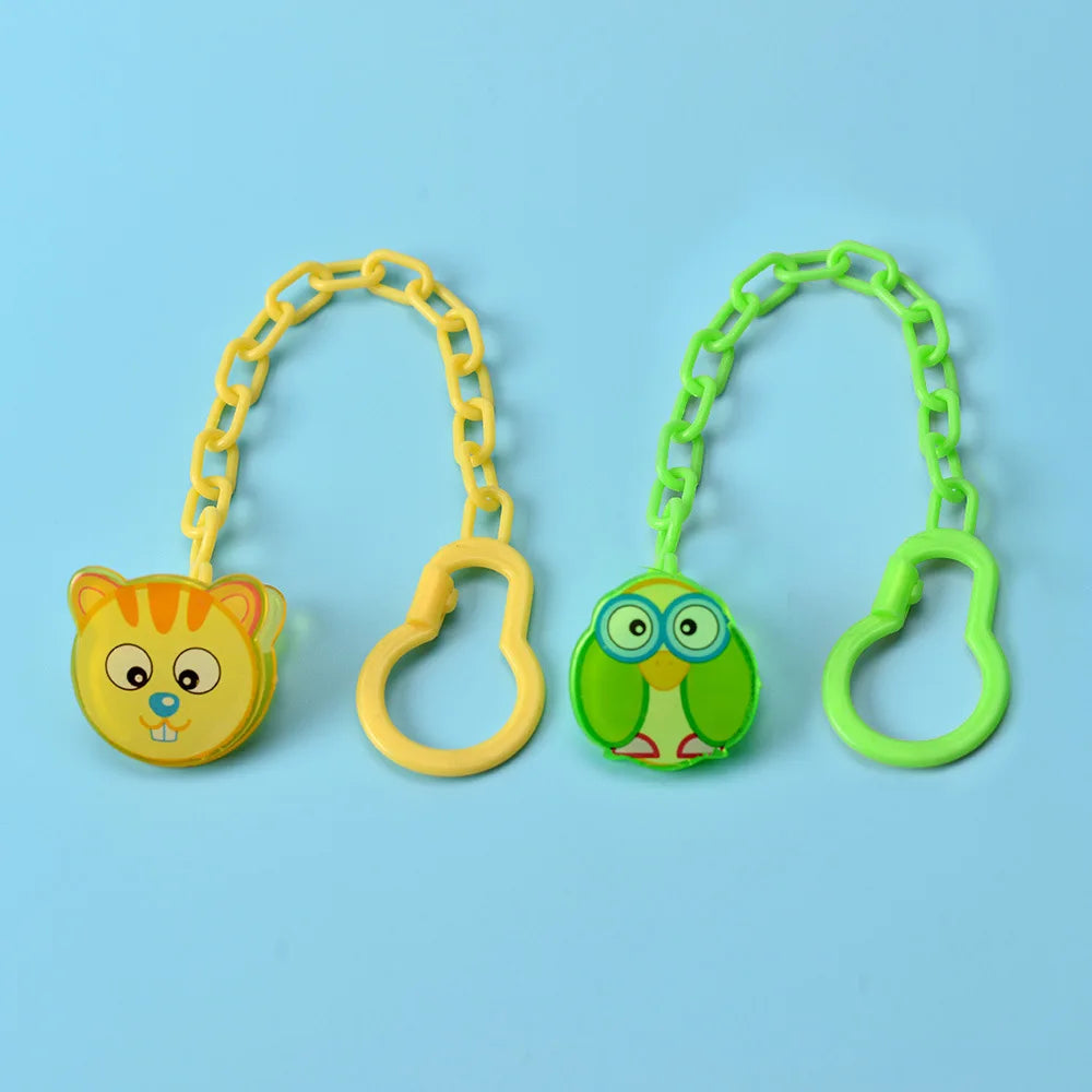 Etyakids Clip pentru suzetă cu animale din desene animate - Clip 0-36 luni 22 cm