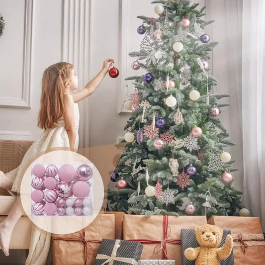 KugelGlanz Christbaumkugeln Bruchsicher - Inhalt 6 Stück, Durchmesser ca. 4 cm