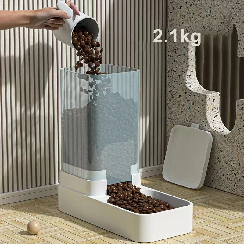 Große Kapazität Pet Feeder 2025 - Automatisch Pet Wasser Spender - Hunde Katzen Food Storage Spender Langlebig Cat Drinker Hunde Feeder