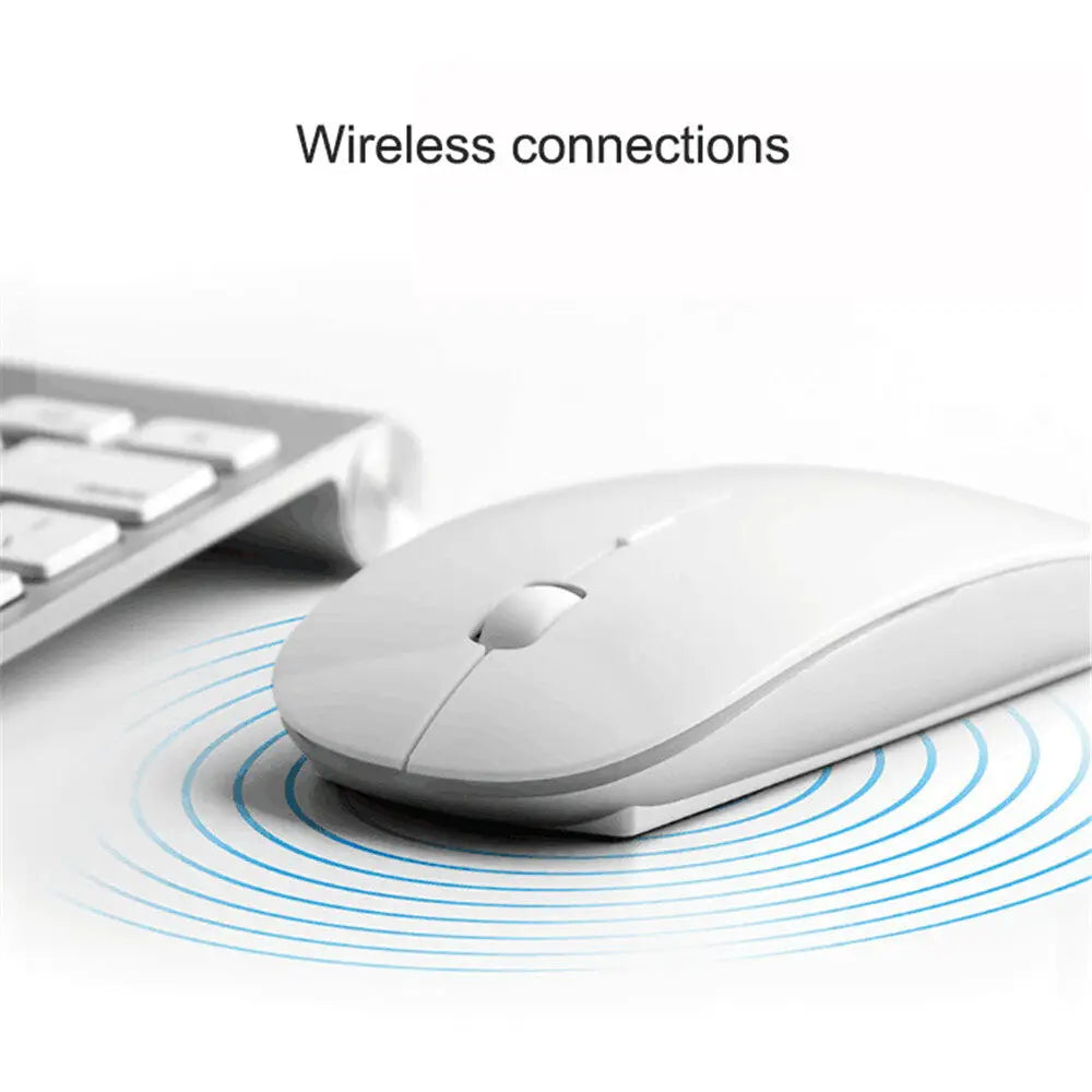 Slim Wireless Mouse 2.4GHz Optical Mice 1600DPI USB Receiver Gamer Office Thin Mouse Ergonomic Design Mice For PC Laptop Desktop
