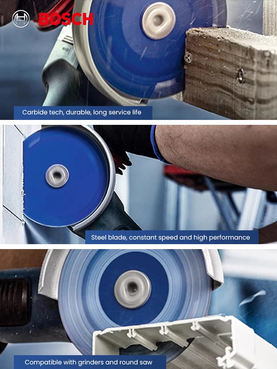 Bosch Expert Cutting Wheel 110Mm Carbide Muti-Material Cutting Disc for Wood Plastic Drywall Hardwood Angle Grinder Accessories