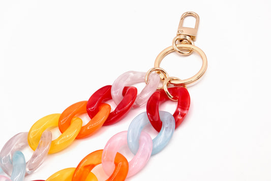 Schlüsselanhänger mit Karabiner Bunt