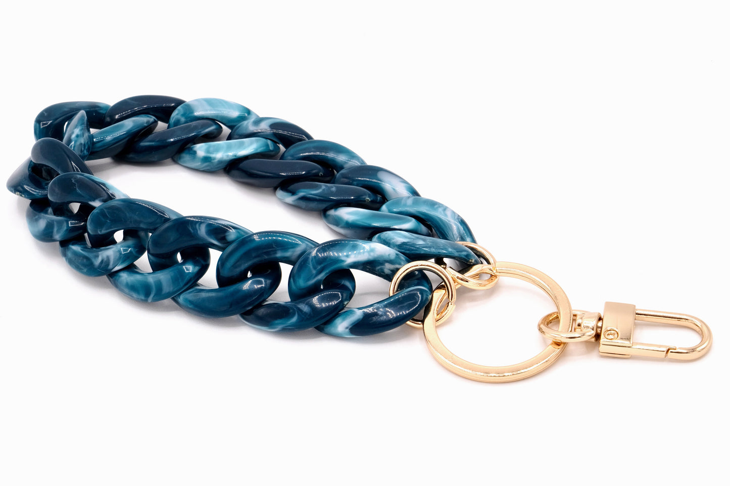 Schlüsselanhänger mit Karabiner Petrol