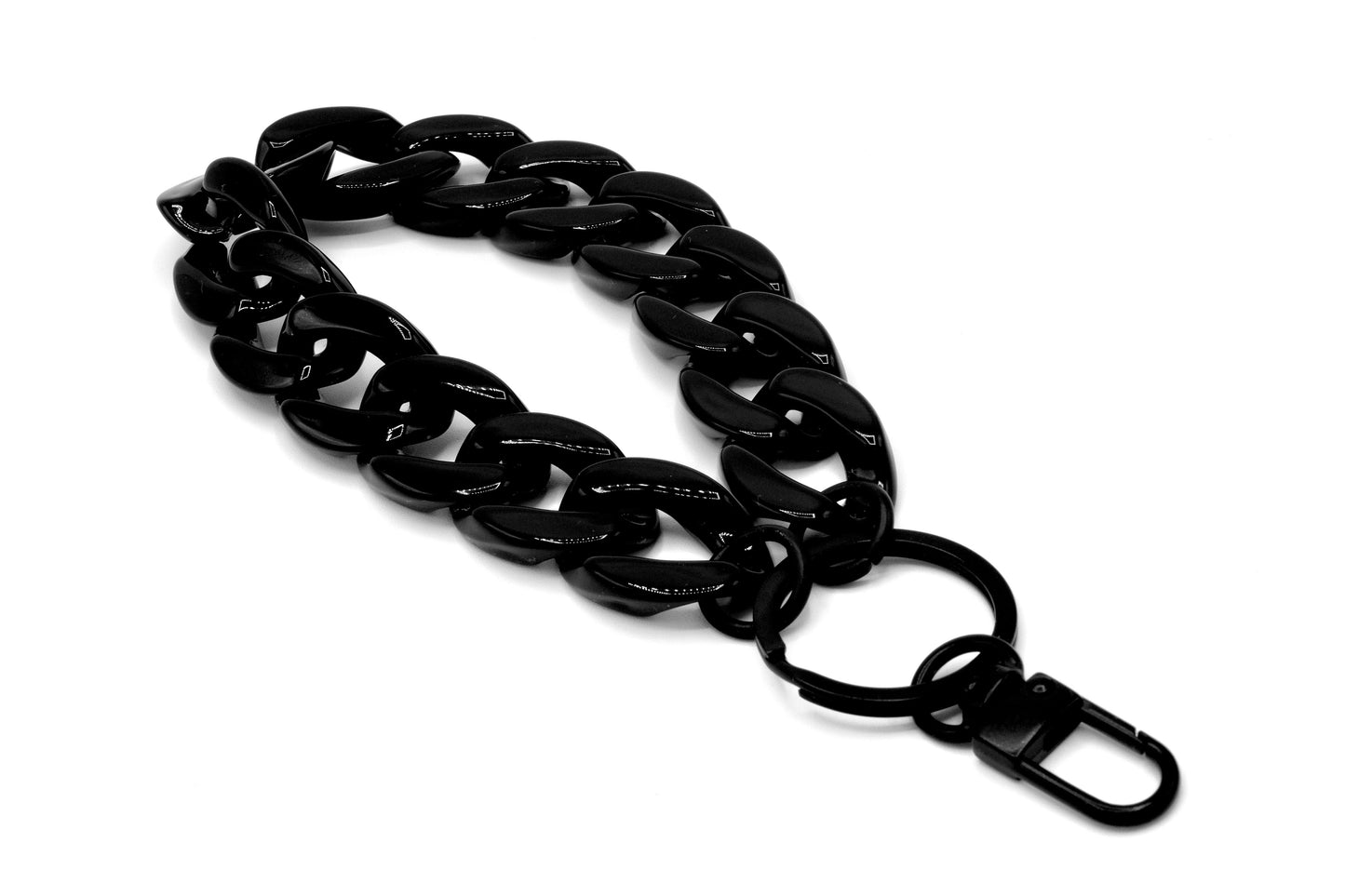 Breloc cu carabină, negru