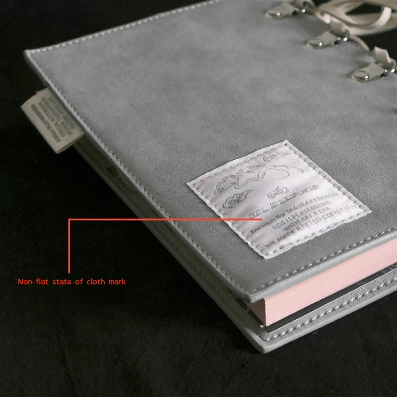 Pu Classical Vintage B6 Strap Notebook Adjustable Cover Thick Planner Pink Blank Paper Diary Rope Note Books Journal Accessories