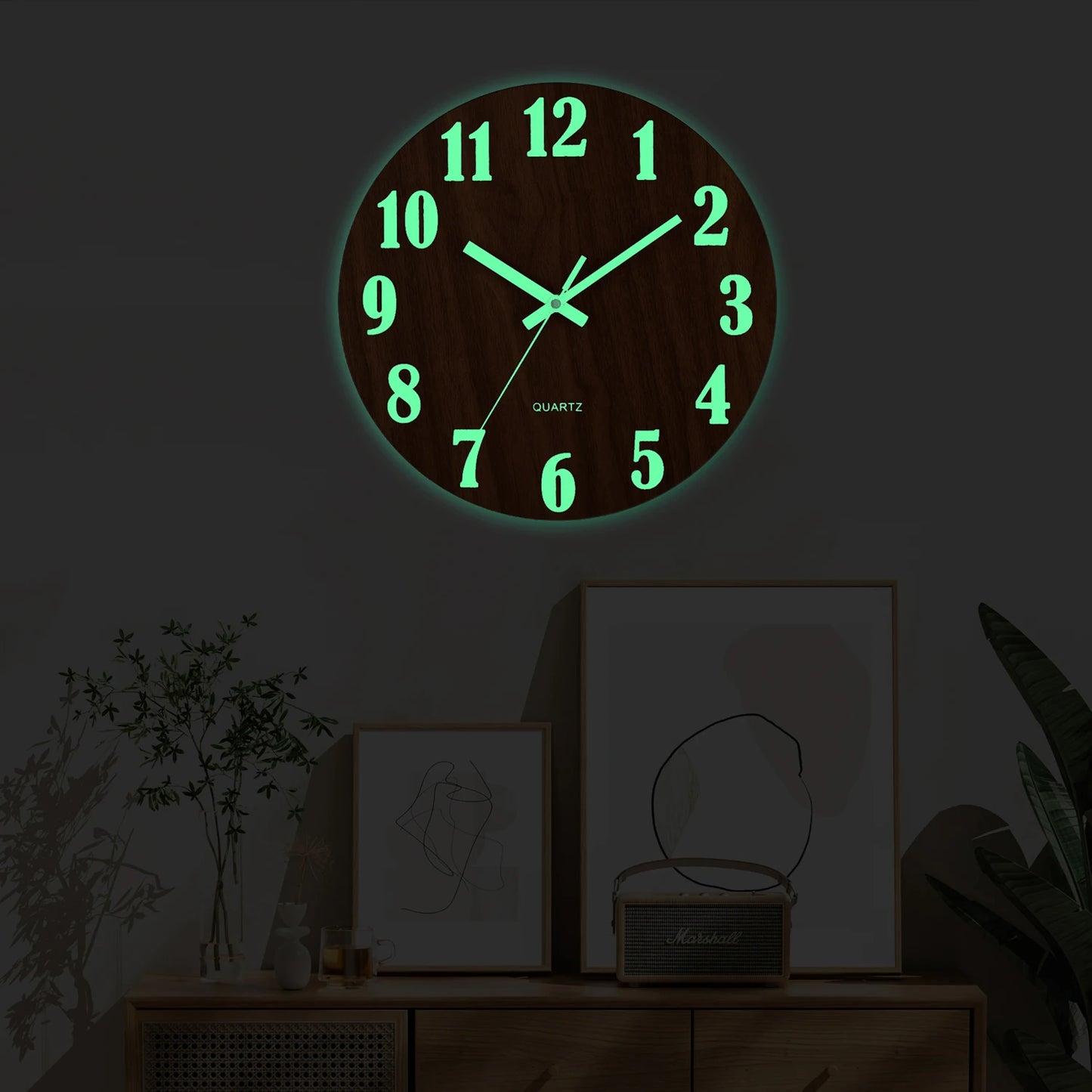 Choice YG001-003 Leuchtend Nachtlicht - 30cm Holz Quarz