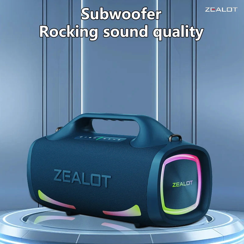 Bluetooth-Lautsprecher 2025: Zealot S79 100W Wireless Outdoor Portable Subwoofer HiFi Sound Collection