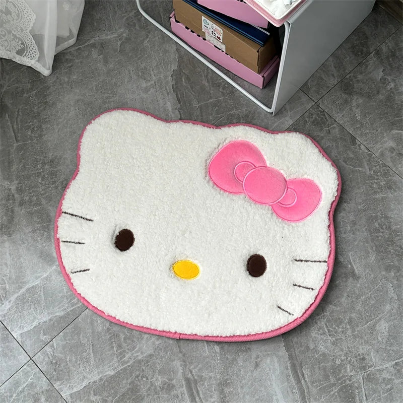 MINISOCN Hello Kitty Plüschteppich - 50x60 Cm Anti Rutsch
