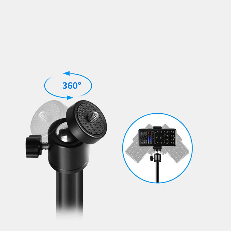 Photography Led Video Ring Light Circle Fill Lighting Camera Photo Studio Phone Selfie Lamp With Tripod Stand Boom Arm Youtube