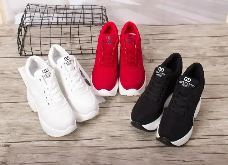 WGZNYN 187 Plateau Sneaker Atmungsaktiv - 10cm Absatz Mesh