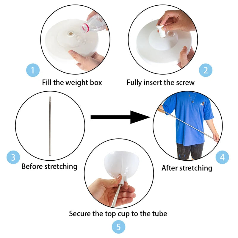 Ballonhalter Mini Metall - Kapazität: 1/2-Set, Größe: S