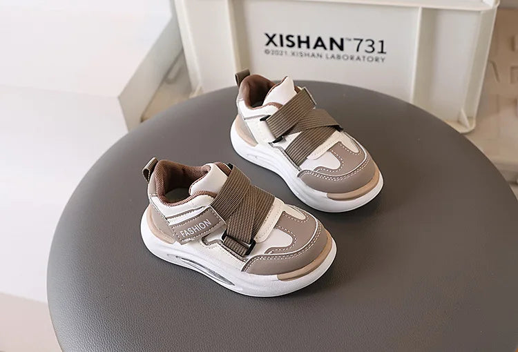 Kinder-Sneakers 2025: Dicke-Weiche-Sohle Klettverschluss - Air Mesh Collection