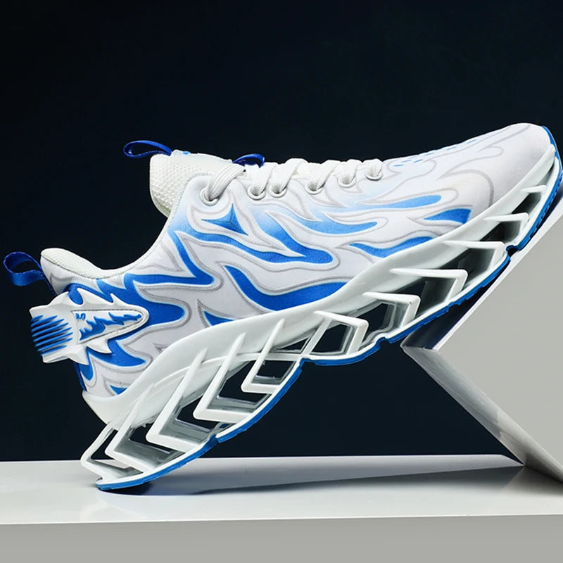 Sneakers Man Flat Casual Mesh Breathable Tennis Shoesfashon Thick Bottom Cushioning Sports Walking Shoes for Men Sneakers