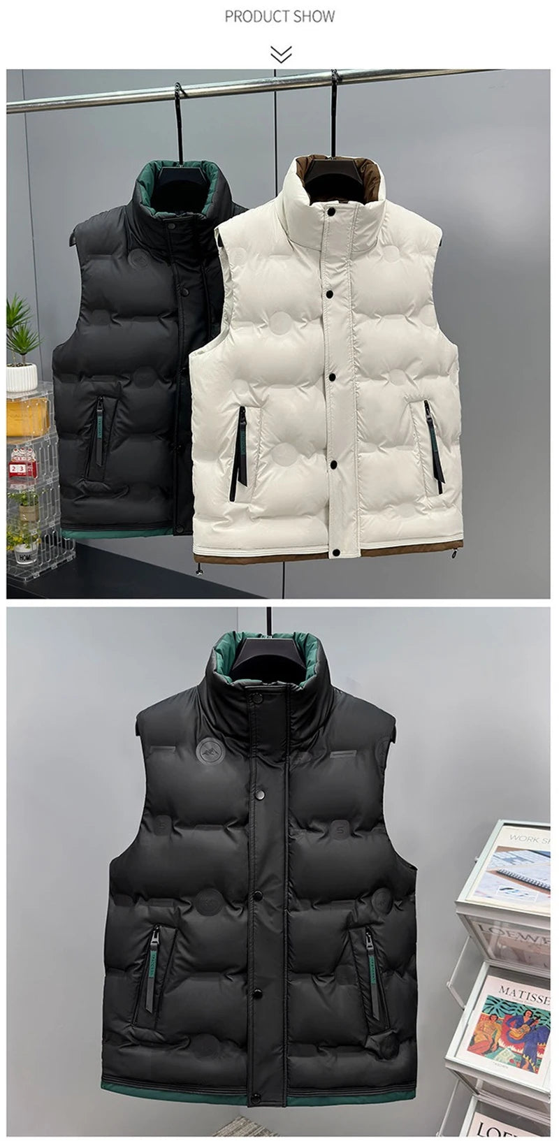 Fujian Pro Stehkragen Weste - Baumwolle, gepolstert L-XXL