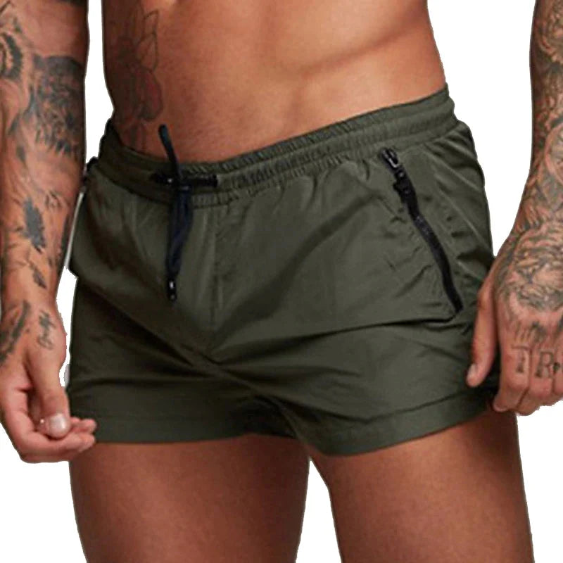 Herren Schwimmhose 2025 mit Reißverschluss-Taschen - Mesh-Futter - Sommer - Strand - Pool - Wassersport Schnelltrocknend