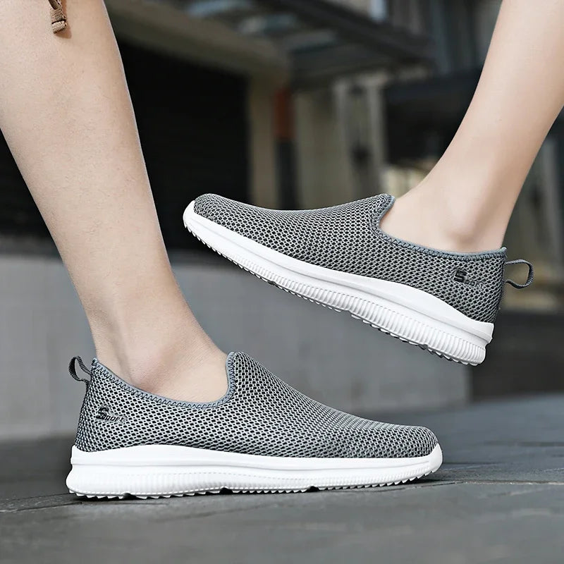 Herren Sneakers Atmungsaktiv Sommer Unisex Casual Schuhe Outdoor Rutschfest Mesh Loafers Walking Leicht Mode Männlich Tennis Schuhe