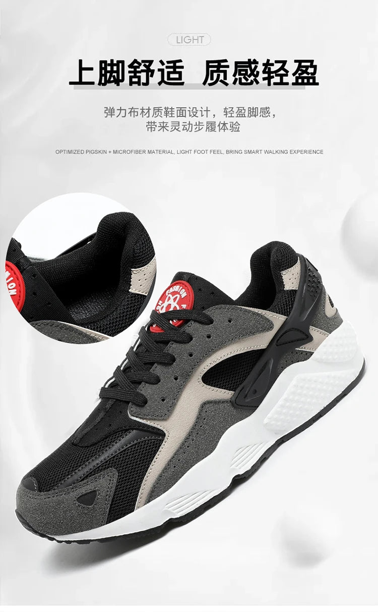 Male Sneakers Men’s Casual Shoes Running Sport Shoes Antislip Tennis Shoes for Men Mesh Breathable Outdoor Fashion Sports Shoes