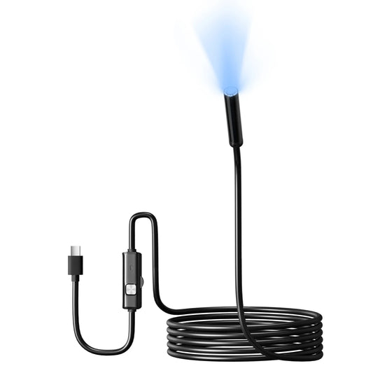 Cameră endoscopică de tip C 5,5/7 mm, 1 m, 1,5 m, 2 m, pentru scenarii auto, cameră endoscopică cu 6 LED-uri, ideală pentru motoarele mașinilor