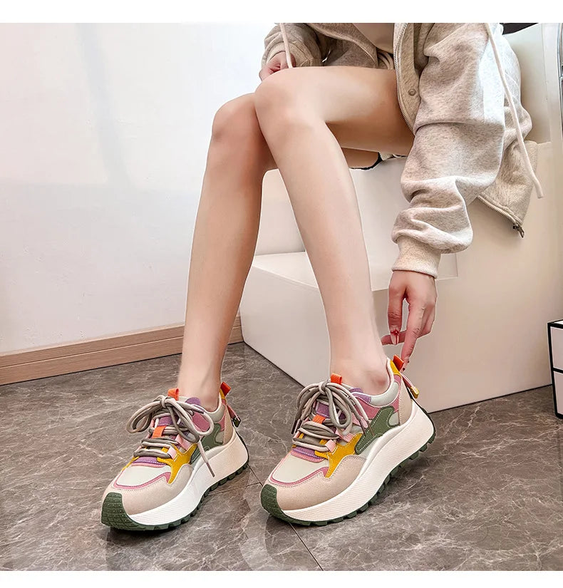 Women Sneakers Luxury Fashion High Top Women Boots Platform Casual Shoes Outdoor Running Shoes for Women Female Ladies Trainers