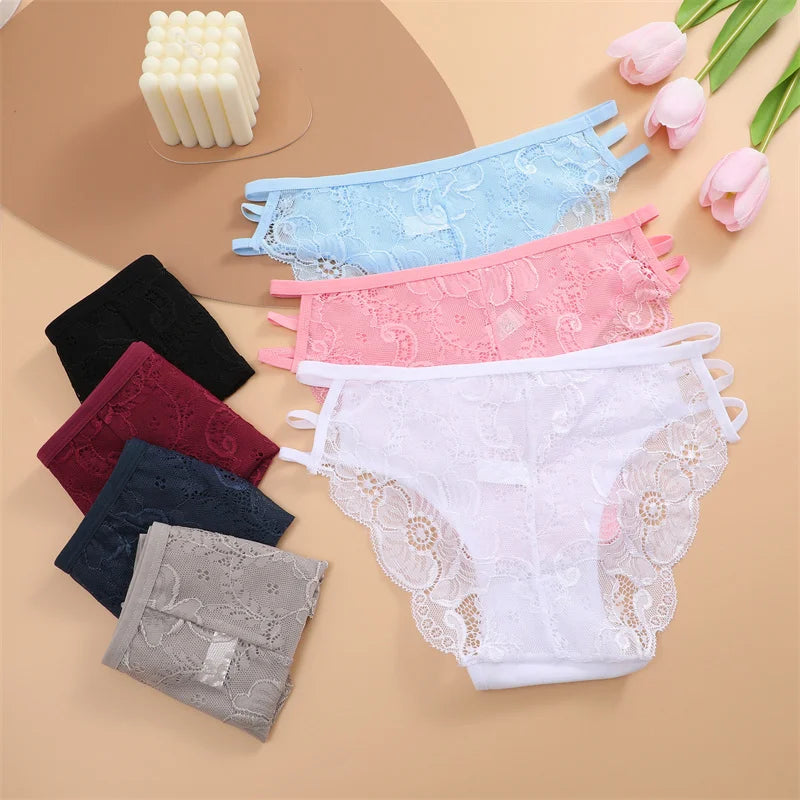 All Of Me N667 Spitzenwäsche Low Waist - 7er Set Viskose