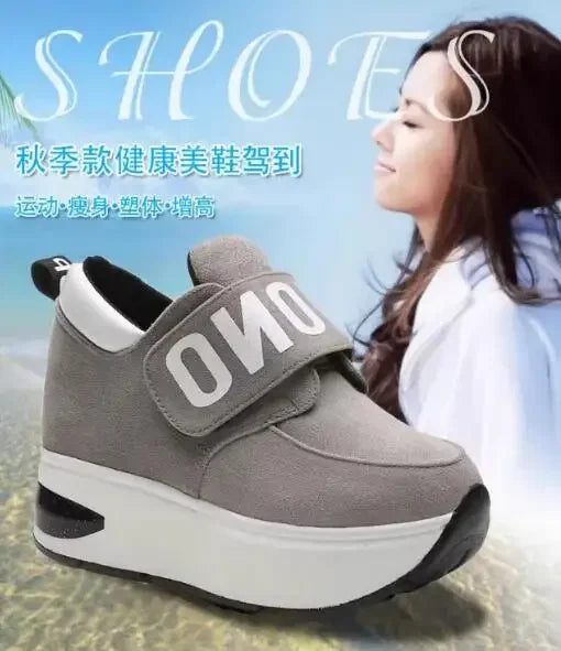 NEW Platform Wedge Sneakers Ladies Shoes Sneaker Casual Shoes Trainers Women Female Shoes Black Red Sneaker Women Tenis Feminino