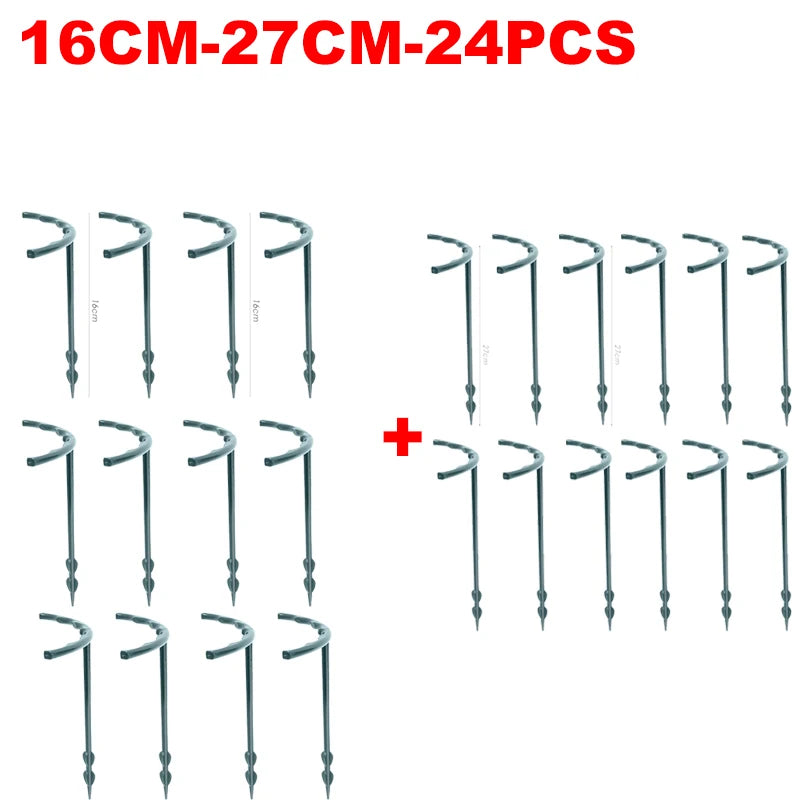 Plastic Plant Support Pile Frame Greenhouse Arrangement Semicircle Fixed Rod Indoor Flower Plant Vine Climbing Bracket