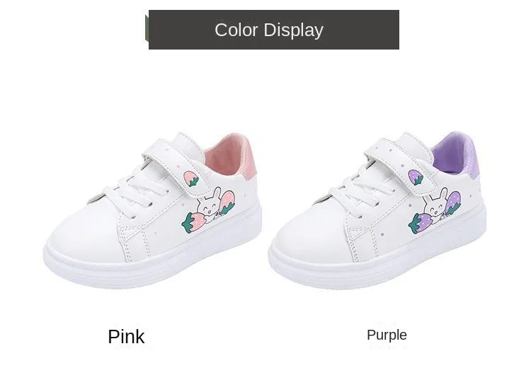Mädchen Schüler Casual Flache Schuhe 2025 - Kinder Frühling Herbst - Weiße Sport Laufschuhe Sneaker 3-16 Jahre