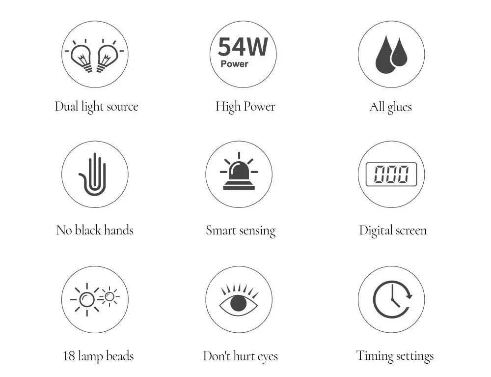 LULAA 18 LED-uri UV Gel Unghii Uscare Lampă Mini LED Ecran Unghii Fototerapie Aparat Profesional Manichiură Instrument Salon Echipament