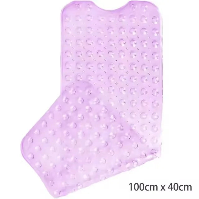 Cute Cartoon Anti-Slip PVC Bath Mats With Sucker 38cm*69cm Bathroom Multi-Color Carpet Bathtub Non-Slip Shower Soft Massage Pad