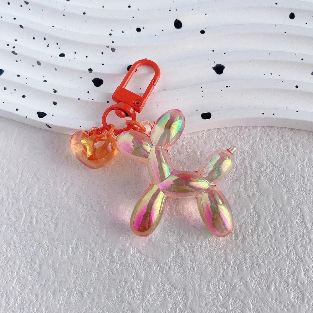 Breloc pentru femei 2025 - Adorabil câine balon Y2k brelocuri pentru geantă căței drăguți acrilic