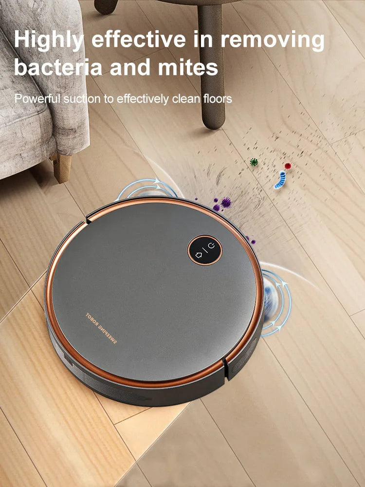NEW 5000Pa Robot Vacuum Cleaner 3 In 1 Suction Sweeping Mopping Automatic Rechargable Cleaning Sweep Floor for Home Office