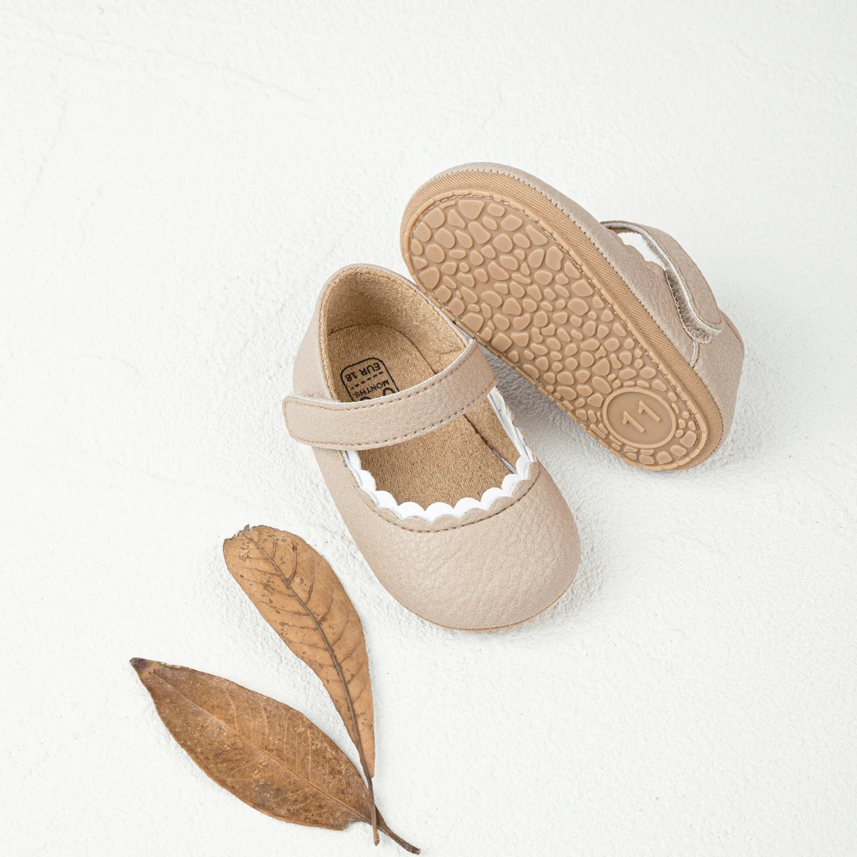 Frühling Herbst Baby Mädchen Prinzessin Schuhe 2025 - Rutschfeste Gummisohle Erste Laufschuhe - Komfortable Kleinkind Ballett Pantoletten