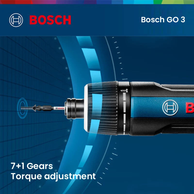 Bosch GO 3 Elektroschrauber 3.6V 5Nm Akku Mini Hand Bohrer Aufladbar Schraubendreher Heim Verwendung Multi-Funktion Elektrowerkzeuge