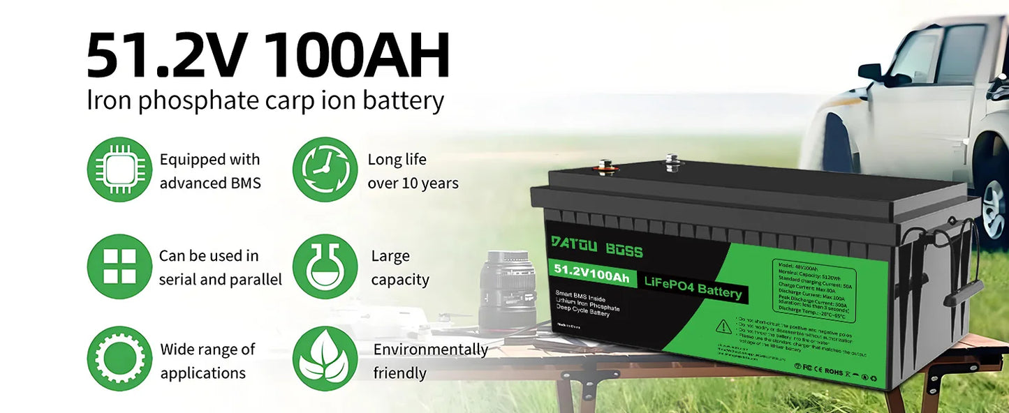 Ddtouboss 48V Lithium-Batterie 2025