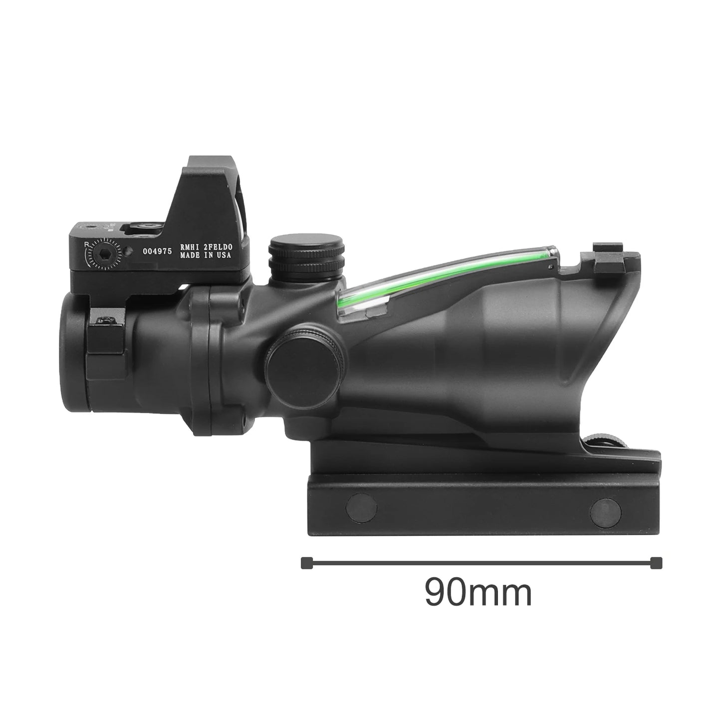 Adjustable 4x32 Red Dot 1x 4x Scope Red Dot Tactical Scope 20mm Rail Scope for Hunting