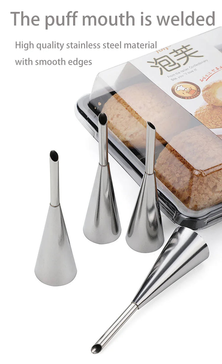 MEXQCH Puff Mou Spritzdüse Edelstahl - Set 4 Stück Ø6mm