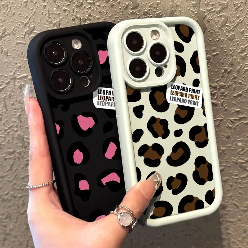 Leopard Print Handy Hülle Für Google Pixel 9 8 7 8A 7A Pro XL 4G 5G Weich Silikon TPU Rückseite Abdeckung