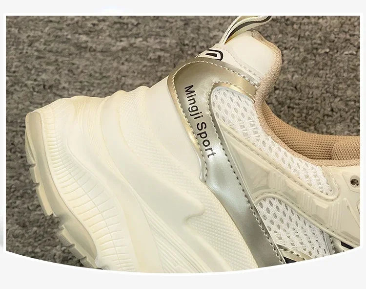 Platform-Sneaker 2025: YBQJOO Women Platform Sneakers 2025 Autumn New - Fashion Casual Lace Up Sports Shoes Woman Non Slip Walking Shoes Ladies Vulcanize Collection