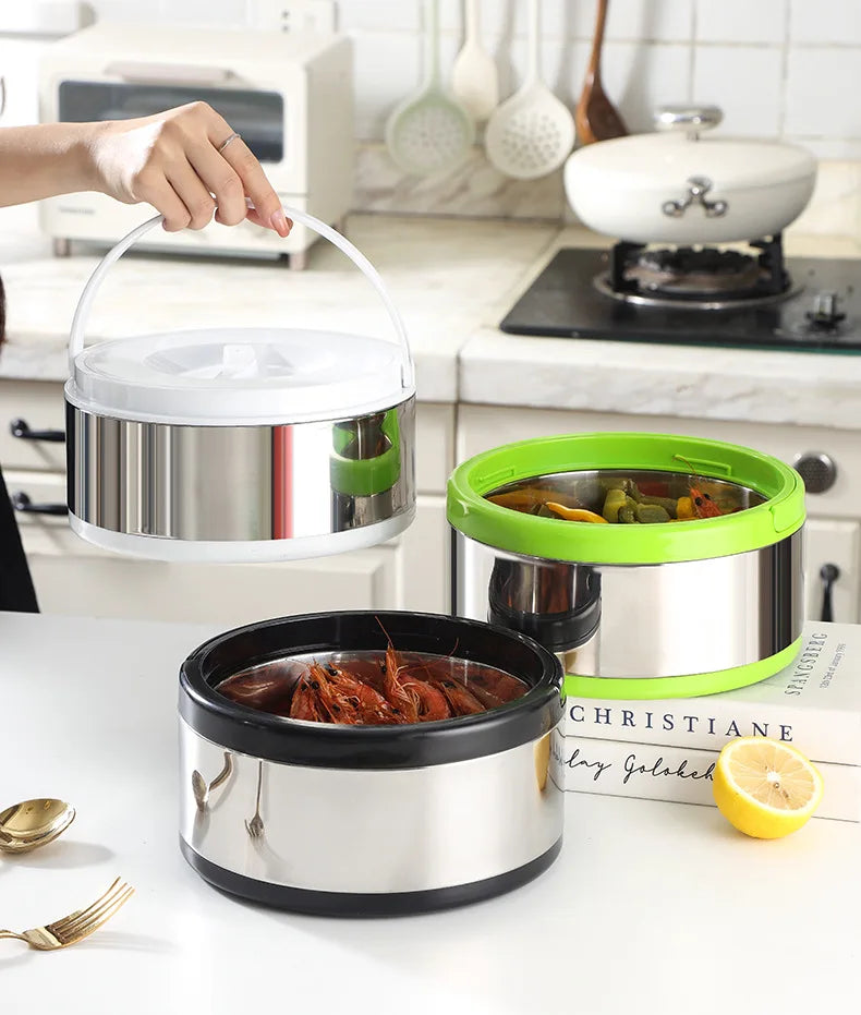 Large Capacity Commercial Portable Insulated Pot with Rice and Household Three Piece Set Insulated Bucket