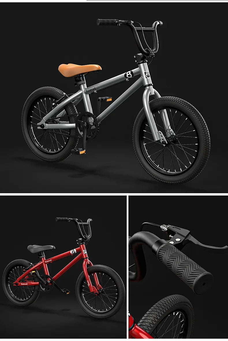 Kinder-Fahrrad 2025: Disc Brake Children's 16-inch Mountain Bike with Auxiliary Wheels - for Boys and Girls 6-12 Years Old Pedal Children's Bicycle Collection