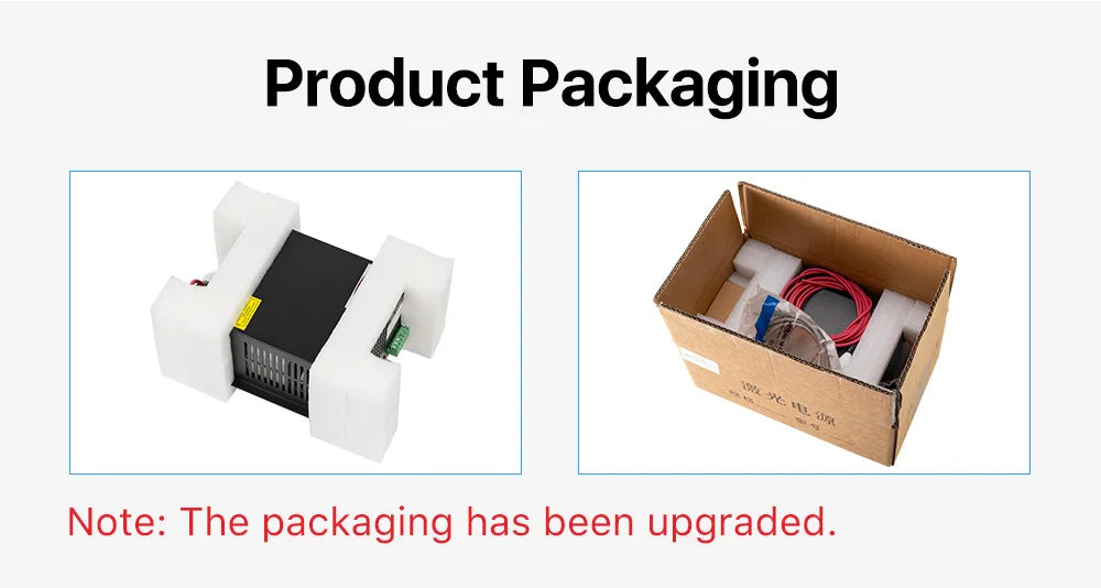 Sursă de alimentare laser CO2 Cloudray 80-100W pentru mașina de gravat și tăiat cu laser CO2 M100W