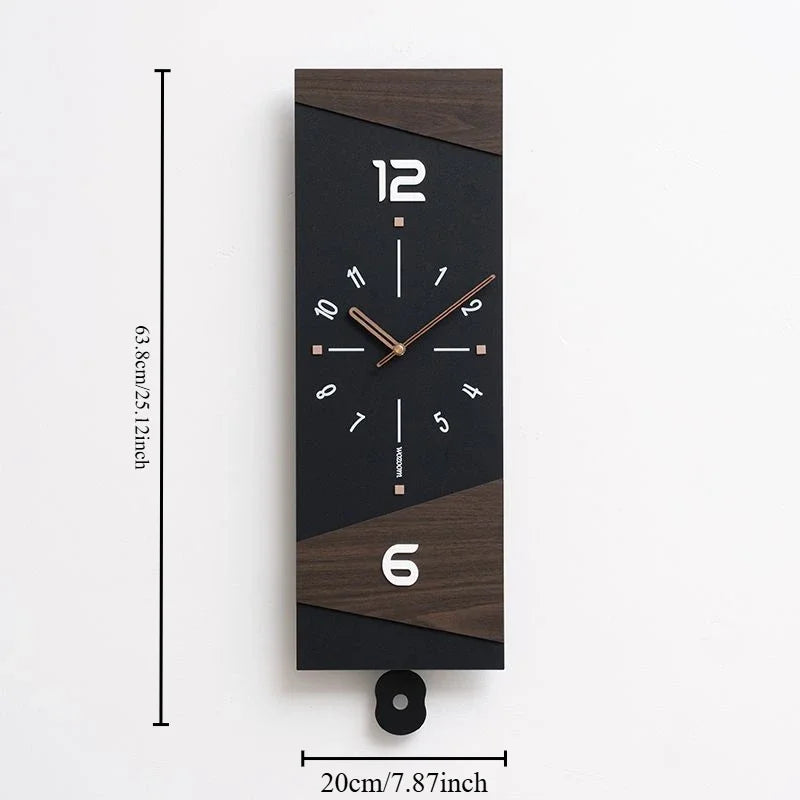 Modern clock decoration can swing wall clock living room home creative clock light luxury decorative wall