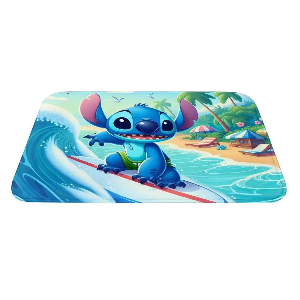 Custom Cartoon Stitch Floor Door Kitchen Bathroom Mat Anti-Slip Outdoor Doormat Bedroom Balcony Entrance Rug Carpet Footpad