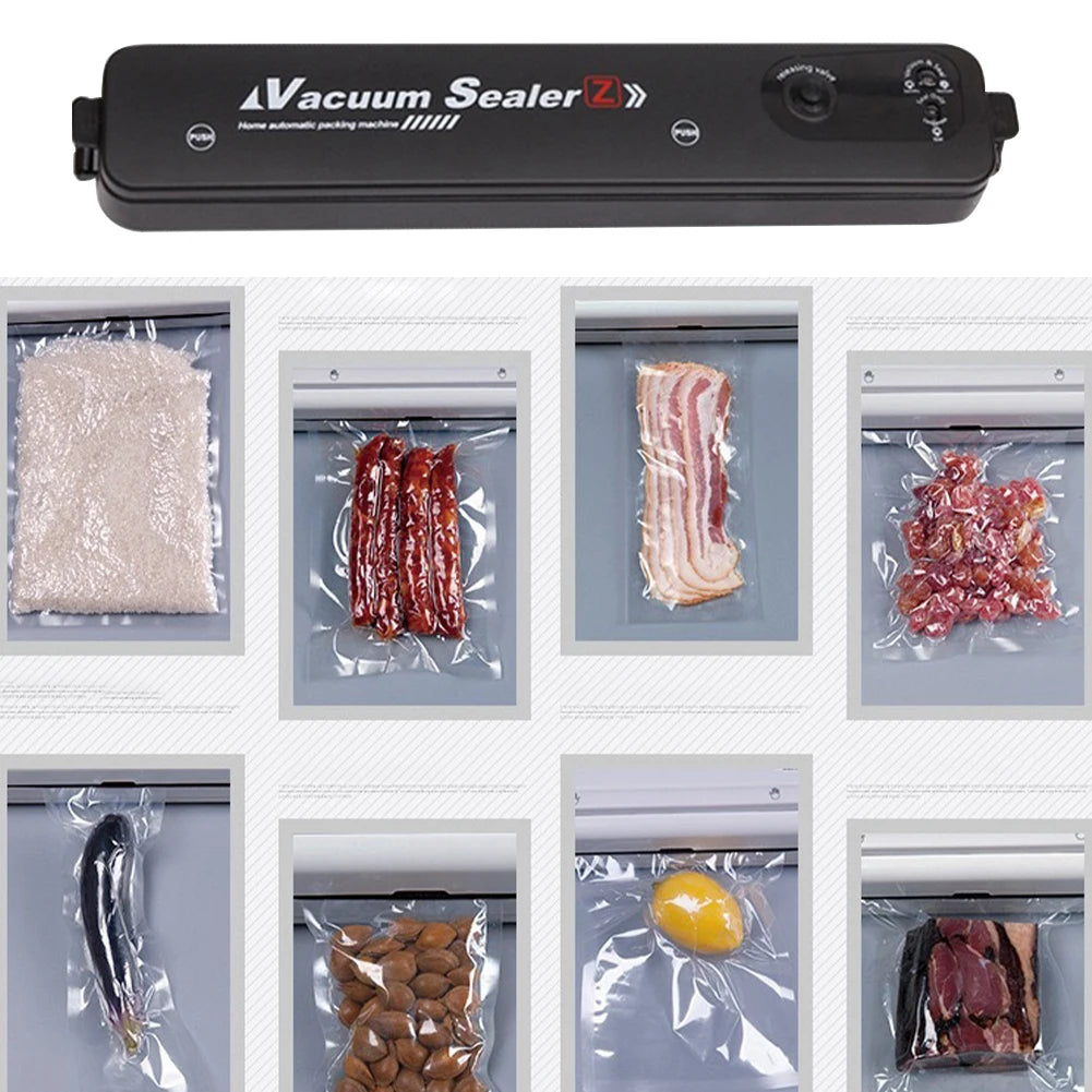 Vacuum Sealer Machine with 10 Vac Bags Automatic Air Sealer Food Vacuum Sealer Food Sealer Machine for Dry/Moist Food