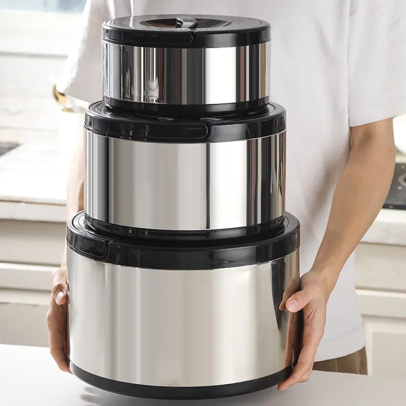 Large Capacity Commercial Portable Insulated Pot with Rice and Household Three Piece Set Insulated Bucket